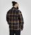 D555 Aldershot Long Sleeve Heavy Shacket Overshirt Tan/Navy Check - Camicie - Camicie Taglie Forti Uomo