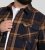 D555 Aldershot Long Sleeve Heavy Shacket Overshirt Tan/Navy Check - Camicie - Camicie Taglie Forti Uomo