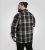 D555 Falkirk Long Sleeve Heavy Shacket Overshirt Black/Grey TALL SIZES - Camicie - Camicie Taglie Forti Uomo