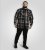 D555 Falkirk Long Sleeve Heavy Shacket Overshirt Black/Grey TALL SIZES - Camicie - Camicie Taglie Forti Uomo