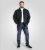 D555 Cleveley Long Sleeve Heavy Shacket Overshirt Navy - Camicie - Camicie Taglie Forti Uomo