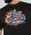 D555 Dewsbury Skeleton on Bike Crew Neck T-Shirt Black - Magliette - Magliette Uomo Taglie Forti
