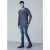 D555 Bryson Crewneck Sweater with Pocket Navy - Felpe & felpe con cappuccio - Felpe & Felpe con Cappuccio Uomo Taglie Forti