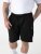 D555 Robinson 1 Shorts Cargo In Felpa Con Vita Elasticizzata Neri - Pantaloni & pantaloncini tuta - Pantaloni Tuta Uomo Taglie Forti