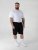 D555 Thomas Shorts Elasticizzati Con Vita Completamente Elasticizzata Neri - Shorts - Pantaloncini Uomo Taglie Forti