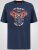 D555 Hockney Motorbike With Flame Wings T-shirt Con Stampa Blu Navy - Magliette - Magliette Uomo Taglie Forti