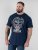D555 Linton Tropical Skull T-shirt Con Stampa Blu Navy - Magliette - Magliette Uomo Taglie Forti