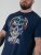 D555 Linton Tropical Skull T-shirt Con Stampa Blu Navy - Magliette - Magliette Uomo Taglie Forti