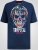 D555 Linton Tropical Skull T-shirt Con Stampa Blu Navy - Magliette - Magliette Uomo Taglie Forti