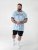D555 Shoreham AO Venice Beach T-shirt Girocollo Con Stampa Blu - Magliette - Magliette Uomo Taglie Forti