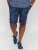 D555 Panther Hawaiian Leaf Ao Print Stretch Chino Shorts - Shorts - Pantaloncini Uomo Taglie Forti