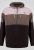 D555 Fitzgerald Zip Through Hoody With Cut & Sew Panels Nero - Felpe & felpe con cappuccio - Felpe & Felpe con Cappuccio Uomo Taglie Forti