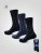 D555 Harold 3 Extra Wide Comfort Fit Socks 3-pack Navy/Denim - Intimo & costumi da bagno - Intimo Taglie Forti Uomo