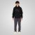 Double Outfitters MTOP-1146 Felpa con cappuccio Nero - Felpe & felpe con cappuccio - Felpe & Felpe con Cappuccio Uomo Taglie Forti