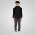 Double Outfitters MTOP-1158 Felpa con zip Nero - Felpe & felpe con cappuccio - Felpe & Felpe con Cappuccio Uomo Taglie Forti