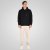 Double Outfitters MTOP-1160 Felpa con cappuccio e zip Nero - Felpe & felpe con cappuccio - Felpe & Felpe con Cappuccio Uomo Taglie Forti