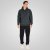 Double Outfitters MTOP-1160 Felpa con cappuccio e zip Verde scuro - Felpe & felpe con cappuccio - Felpe & Felpe con Cappuccio Uomo Taglie Forti