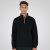 Double Outfitters MTOP-1163 Felpa con mezza zip Nero - Felpe & felpe con cappuccio - Felpe & Felpe con Cappuccio Uomo Taglie Forti