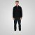 Double Outfitters MTOP-1163 Felpa con mezza zip Nero - Felpe & felpe con cappuccio - Felpe & Felpe con Cappuccio Uomo Taglie Forti