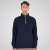 Double Outfitters MTOP-1163 Felpa con mezza zip Blu navy - Felpe & felpe con cappuccio - Felpe & Felpe con Cappuccio Uomo Taglie Forti