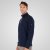Double Outfitters MTOP-1163 Felpa con mezza zip Blu navy - Felpe & felpe con cappuccio - Felpe & Felpe con Cappuccio Uomo Taglie Forti