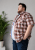 Kam Jeans 6368 Checked Short Sleeve Shirt Red - Camicie - Camicie Taglie Forti Uomo