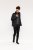 D555 Fargo Five Pocket Jacket With Ribbed Neck and Inner Quilting Black - Giubbotti - Giubbotti Uomo Taglie Forti