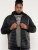 D555 Thorpe Hooded Quilted Jacket With Fleece Sleeves And Removable Fleece Hood - Giubbotti - Giubbotti Uomo Taglie Forti