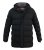 D555 Grove Quilted Parka Jacket Black - Giubbotti - Giubbotti Uomo Taglie Forti