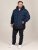 D555 Hank Ripstop Contrast Panelled Padded Hooded Jacket Blu navy - Giubbotti - Giubbotti Uomo Taglie Forti