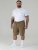 D555 Nick Pantaloncini Cargo con Vita Elasticizzata Beige - Shorts - Pantaloncini Uomo Taglie Forti
