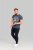 D555 Brandon Sweatpants with Tapered leg Navy - Pantaloni & Pantaloncini Tuta - Pantaloni Tuta Uomo Taglie Forti