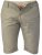 D555 PANAMA Chino Short With Side Elasticated Waist Khaki - Shorts - Pantaloncini Uomo Taglie Forti