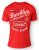 D555 NEAL Brooklyn Crew Neck T-Shirt Red - Magliette - Magliette Uomo Taglie Forti