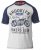 D555 HIRALDO T-Shirt Grey/Navy - Magliette - Magliette Uomo Taglie Forti