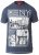 D555 RUEBEN NY City Print T-Shirt Denim - Magliette - Magliette Uomo Taglie Forti