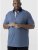 D555 SWANN Short Sleeve Stretch Polo Denim Melange - Polo - Polo Uomo Taglie Forti