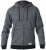 D555 Romney Full Zipper Hoodie Charcoal - Felpe & felpe con cappuccio - Felpe & Felpe con Cappuccio Uomo Taglie Forti