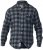 D555 Lawton LS Flannel Shirt Grey - Camicie - Camicie Taglie Forti Uomo