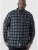 D555 Lawton LS Flannel Shirt Grey - Camicie - Camicie Taglie Forti Uomo