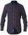 D555 Nixon LS Shirt Navy/Wine - Camicie - Camicie Taglie Forti Uomo