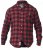D555 Lawton LS Flannel Shirt Red - Camicie - Camicie Taglie Forti Uomo
