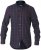 D555 Nixon LS Shirt Navy/Wine - Camicie - Camicie Taglie Forti Uomo