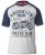 D555 HIRALDO T-Shirt Grey/Navy - Magliette - Magliette Uomo Taglie Forti