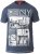 D555 RUEBEN NY City Print T-Shirt Denim - Magliette - Magliette Uomo Taglie Forti