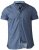 D555 Limburg Short Sleeve Shirt Blue - Camicie - Camicie Taglie Forti Uomo