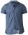 D555 Limburg Short Sleeve Shirt Blue - Camicie - Camicie Taglie Forti Uomo