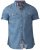 D555 Nathan Short Sleeve Shirt Blue - Camicie - Camicie Taglie Forti Uomo