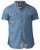 D555 Nathan Short Sleeve Shirt Blue - Camicie - Camicie Taglie Forti Uomo