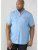 D555 Nathan Short Sleeve Shirt Blue - Camicie - Camicie Taglie Forti Uomo